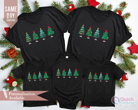 Green Christmas Tree T-Shirt: Holiday Winter Tee