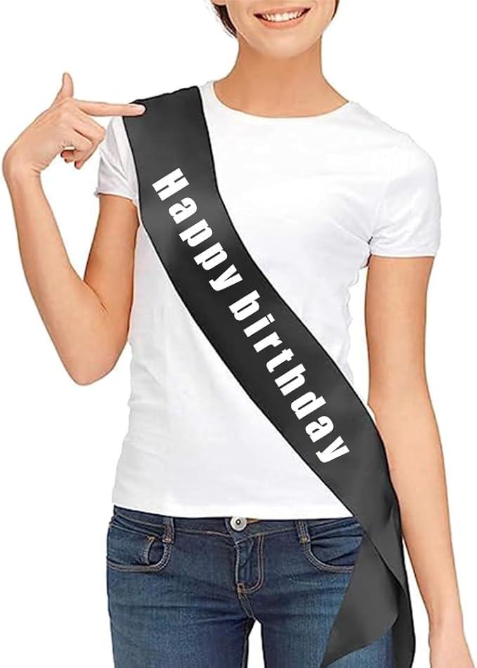 Custom Birthday Sash for Women Girls Birthday Queen Sash Happy Birthday Sash Satin Sash Party Favour Birthday Gift Birthday Accessories
