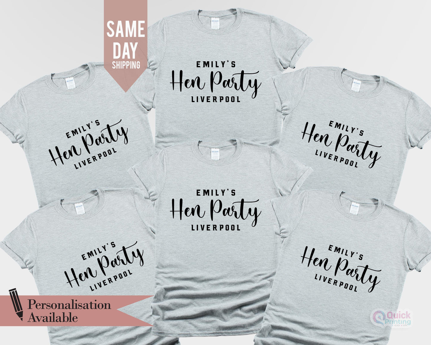 Personalized Hen Party T-Shirt: Bride To Be, Bachelorette