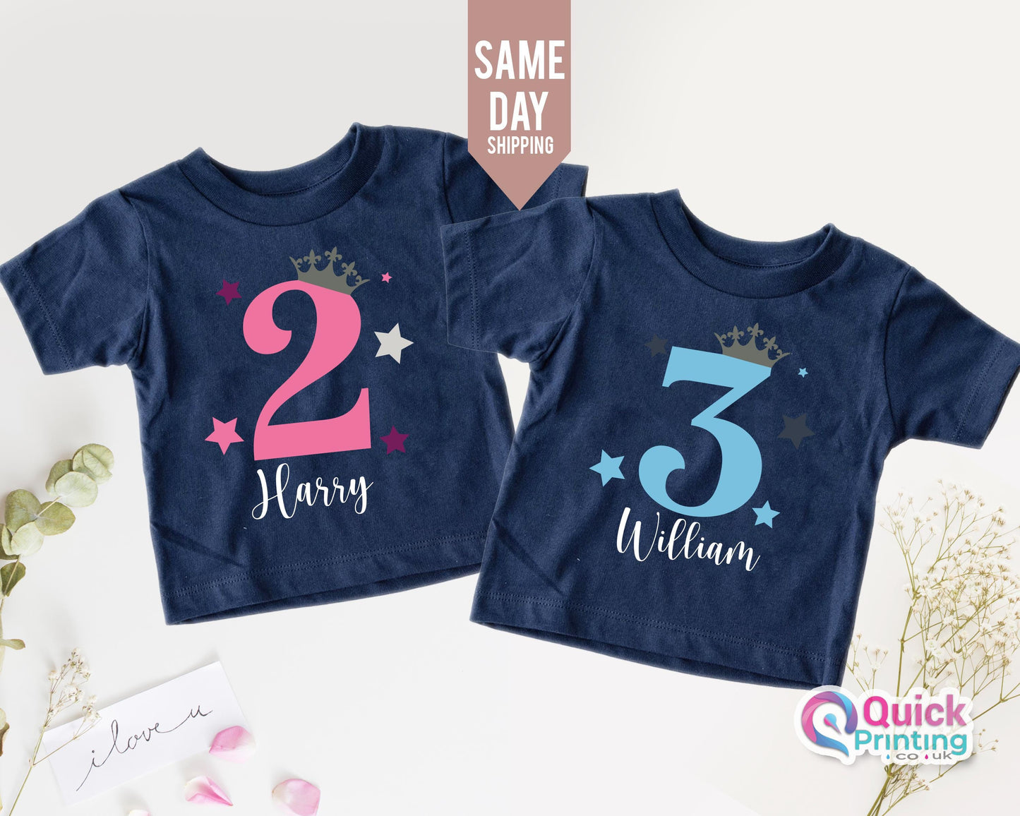 Custom Number Birthday Shirt: Personalized Kids Tee