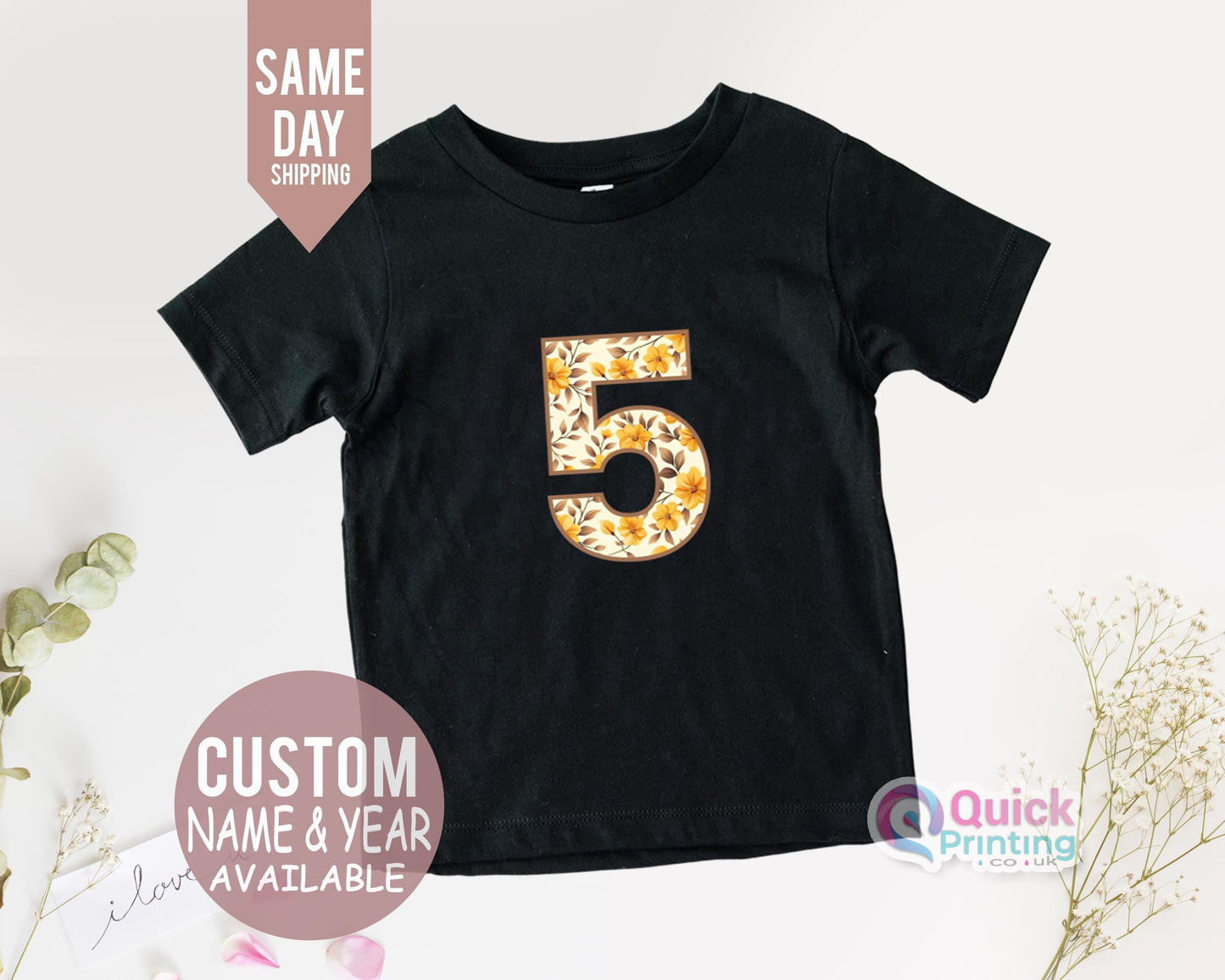 Custom Number Birthday Shirt: Personalized Kids Party Outfit
