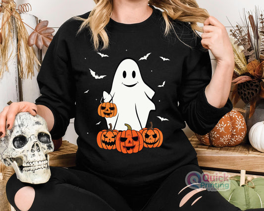 Ghost Halloween Sweatshirt: Funny Boo Jumper, Unisex Top