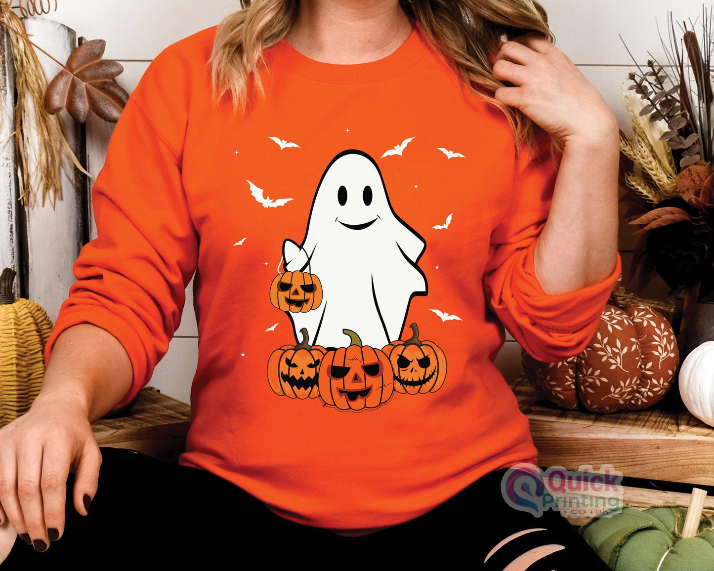 Ghost Halloween Sweatshirt: Funny Boo Jumper, Unisex Top