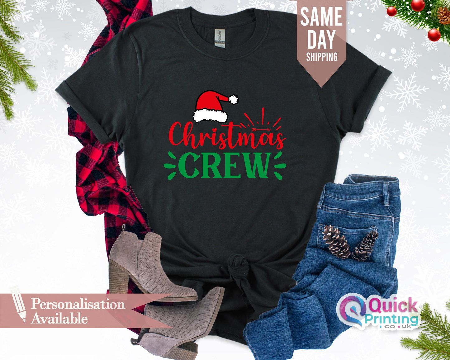 Christmas Crew Shirt: Matching Xmas Family T-Shirt