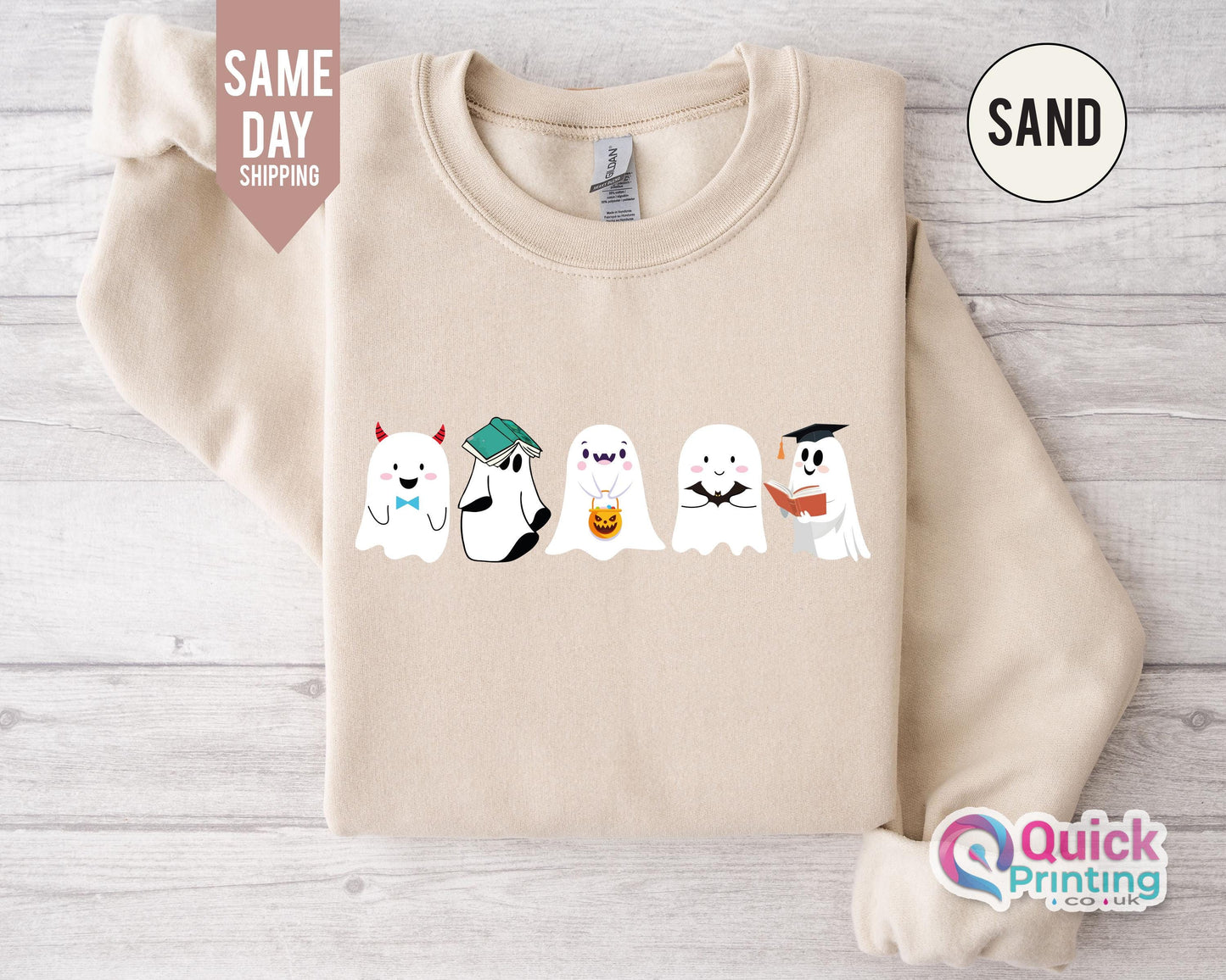Cute Ghost Sweatshirt, Halloween Ghost Sweatshirt, Halloween Cute Ghost Shirt, Halloween Sweatshirts For Women, Ghost Shirt Women Boo Tee