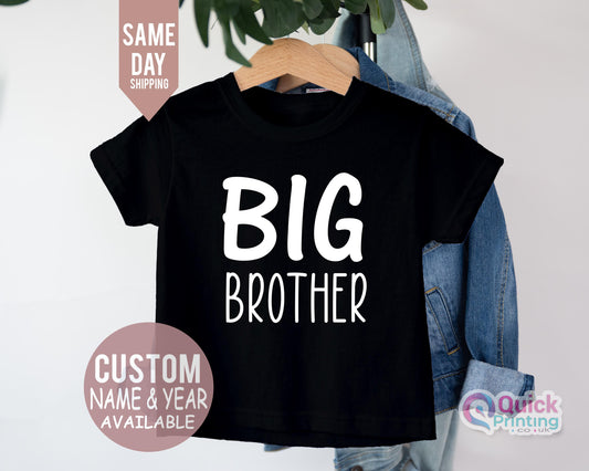 big brother shirt, Big Brother Personalised Cotton T-Shirt, Big brother Top, Big Brother Gift, Pregnancy Announcement Tee, baby bodysuit