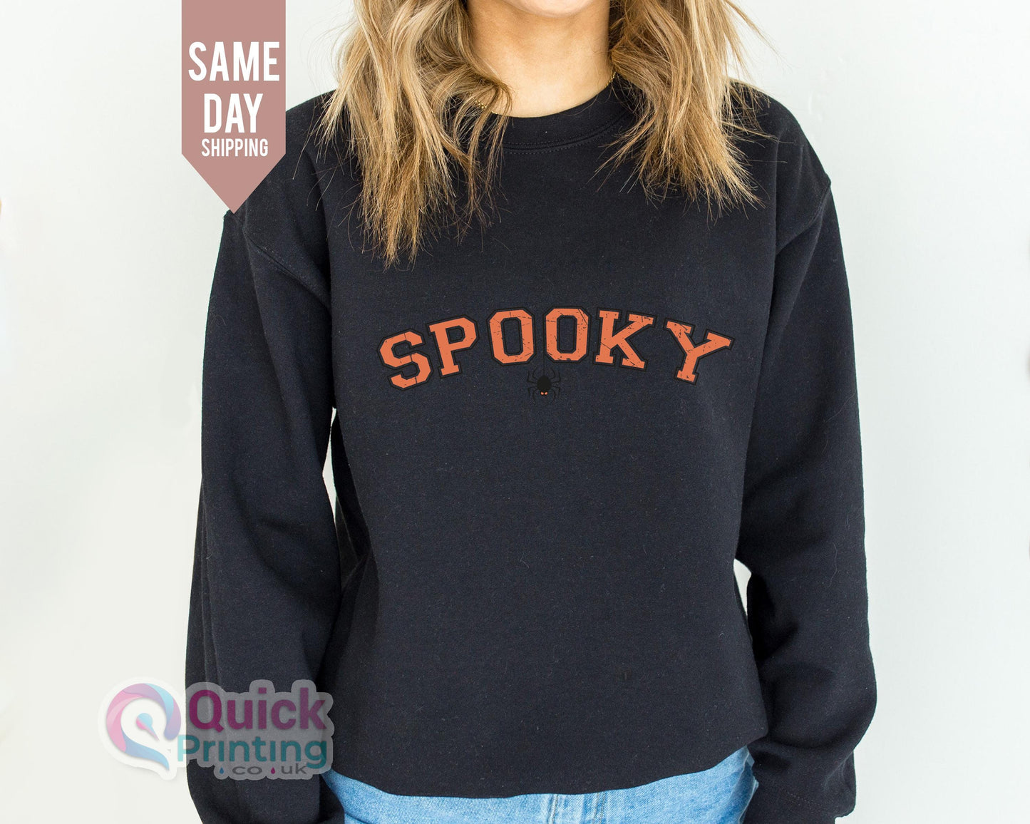 Stay Spooky Sweatshirt: Vintage Halloween Jumper, Ghost Design