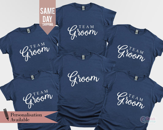 Groom & Team Groom Tshirt, Man Matching T-shirt, Best Man Shirt, Groom Shirt, Bachelor Dad Father Bride Gift Groom Wedding Gift Shirt
