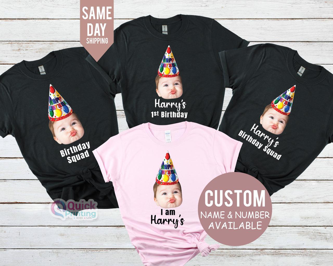 Custom Face Birthday Shirt: Personalized Photo T-shirt