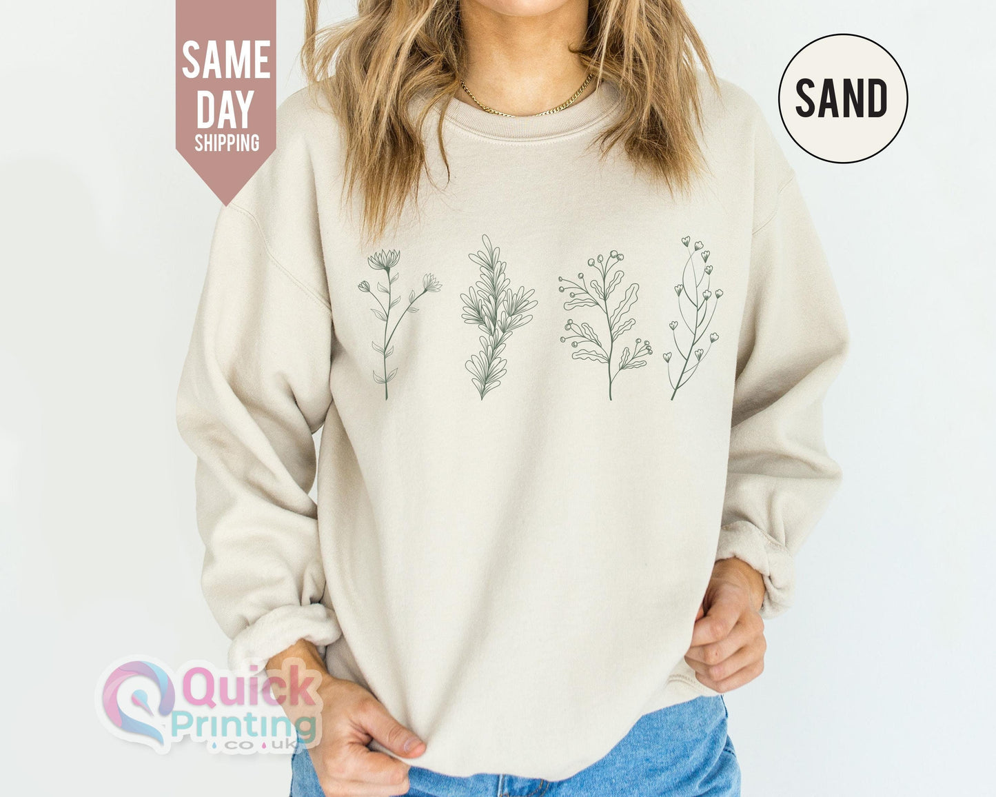 wildflower sweatshirt, Flower Crewneck Sweatshirt, Happy Mothers Day Shirt, Floral Sweatshirt For Women, Floral Sweatshirt for Women, Flower