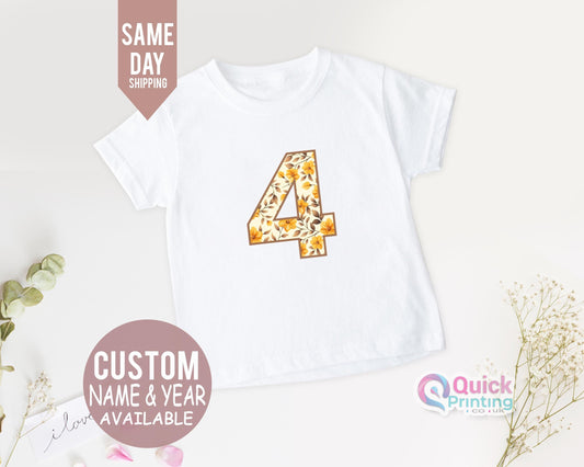 Custom Number Birthday Shirt: Personalized Kids Party Outfit