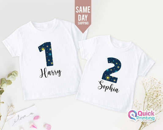 Custom Number Birthday Shirt: Personalized Kids T-shirt