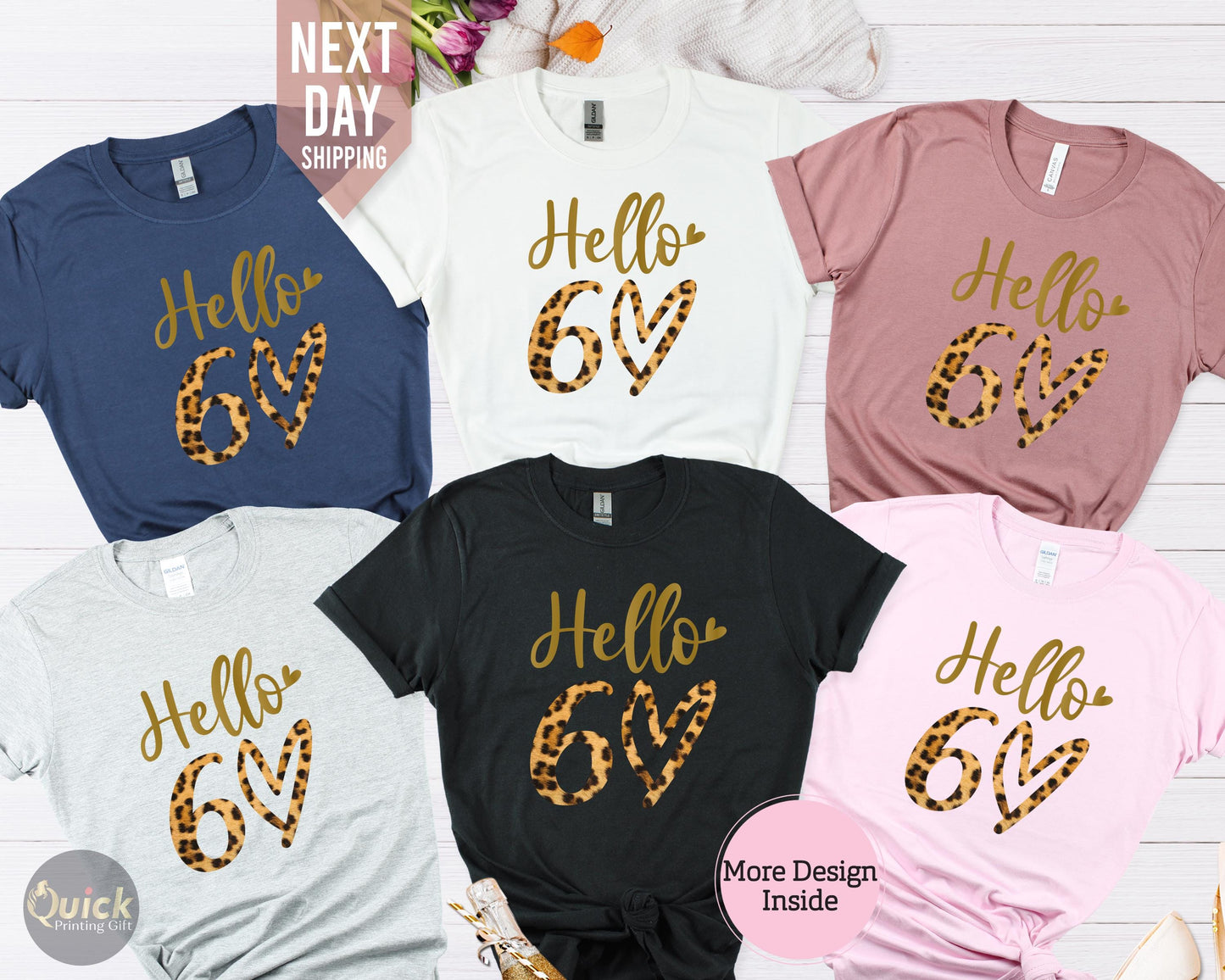 60th Birthday Crew Shirt: Custom Text Cotton Tee