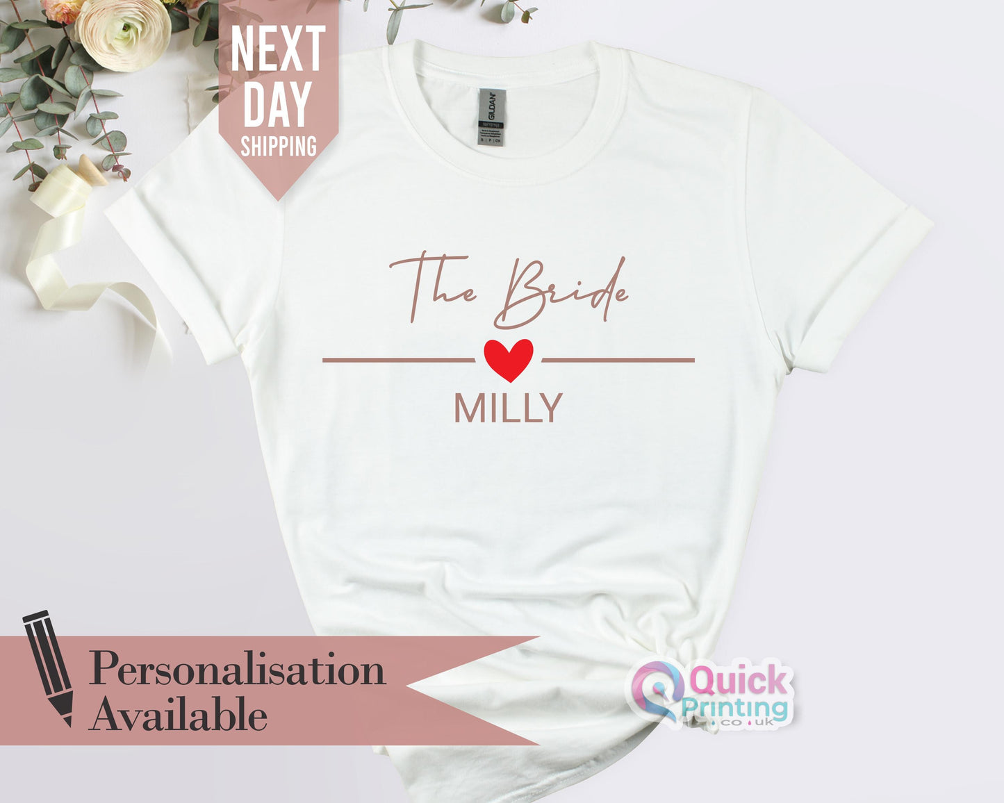 Personalized Bachelorette Party Shirts: Bride & Bridal Party T-Shirts