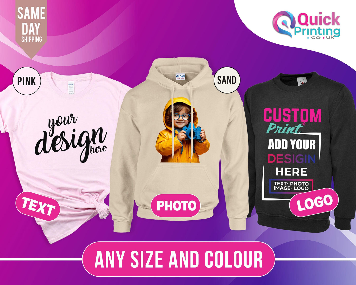 Custom Printed V-Neck T-Shirt: Personalized Text & Logo, custom tee