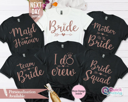Bridal Party Shirts, Hen Party Wedding Party T-Shirts, Bride Gift Team Bride Shirt, Bachelorette Party Shirts, Bridal Party Shirts, hen do T