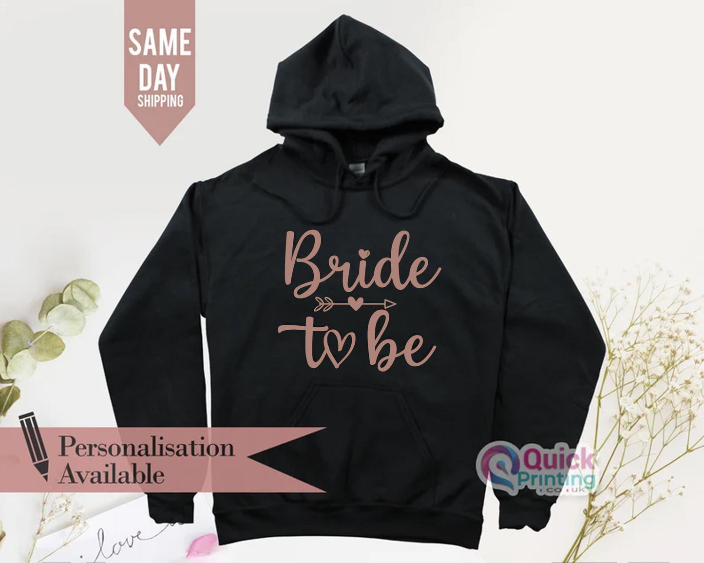 Bride Hoodie: Personalized Bachelorette Party, Bridal Party Hoodies