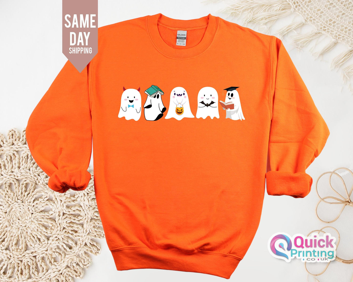 Cute Ghost Sweatshirt, Halloween Ghost Sweatshirt, Halloween Cute Ghost Shirt, Halloween Sweatshirts For Women, Ghost Shirt Women Boo Tee