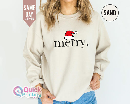Merry Christmas Sweatshirt: Family Holiday Crewneck
