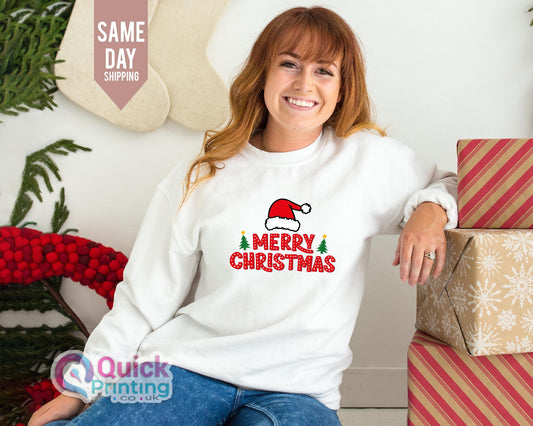 Merry Christmas Sweatshirt: Family Xmas Crewneck, Holiday Sweater