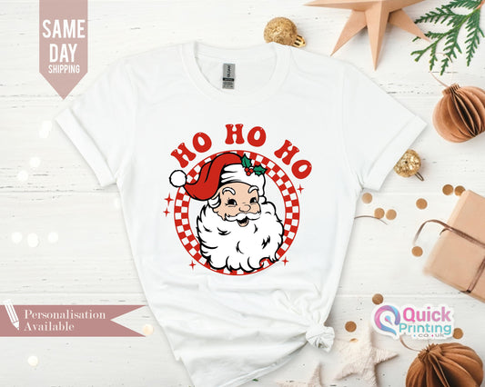 Ho Ho Ho Shirt, Christmas Shirt, Holiday Shirt, Santa Shirt, Christmas Gift, Christmas T-shirt, Santa Ho Ho Ho T-shirt, Christmas Tee Top