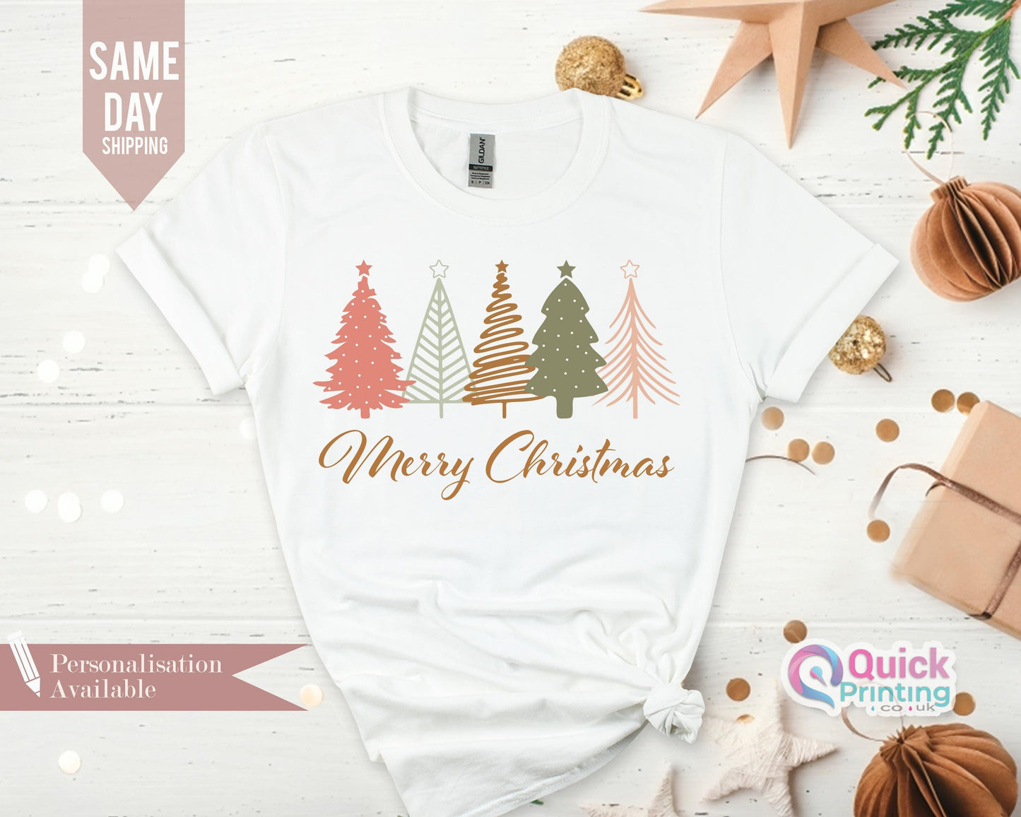 Christmas Tree T-Shirt: Merry Holiday Family Matching Shirt