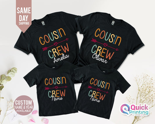 Cousin Crew Matching T-Shirts: Custom Family Vacation Tees