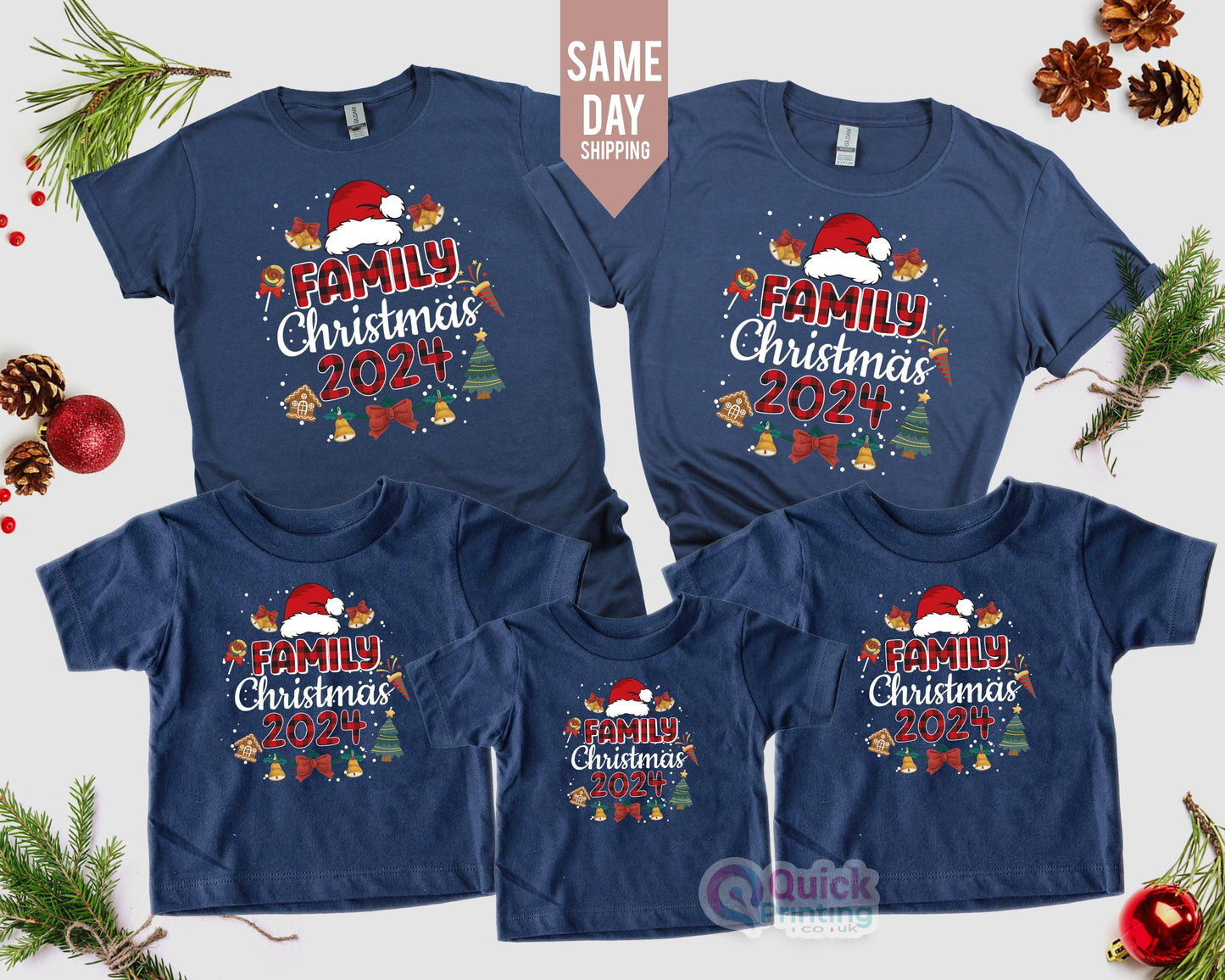 Personalized Family Christmas 2026 T-Shirt: Matching Holiday Shirts