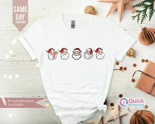 Santa Christmas Tshirt, Merry ChristmasT, Ho Ho Ho Santa Shirt, Christmas Santa Shirt, Santa Shirt Gift for Women, Women Gift for Christmas