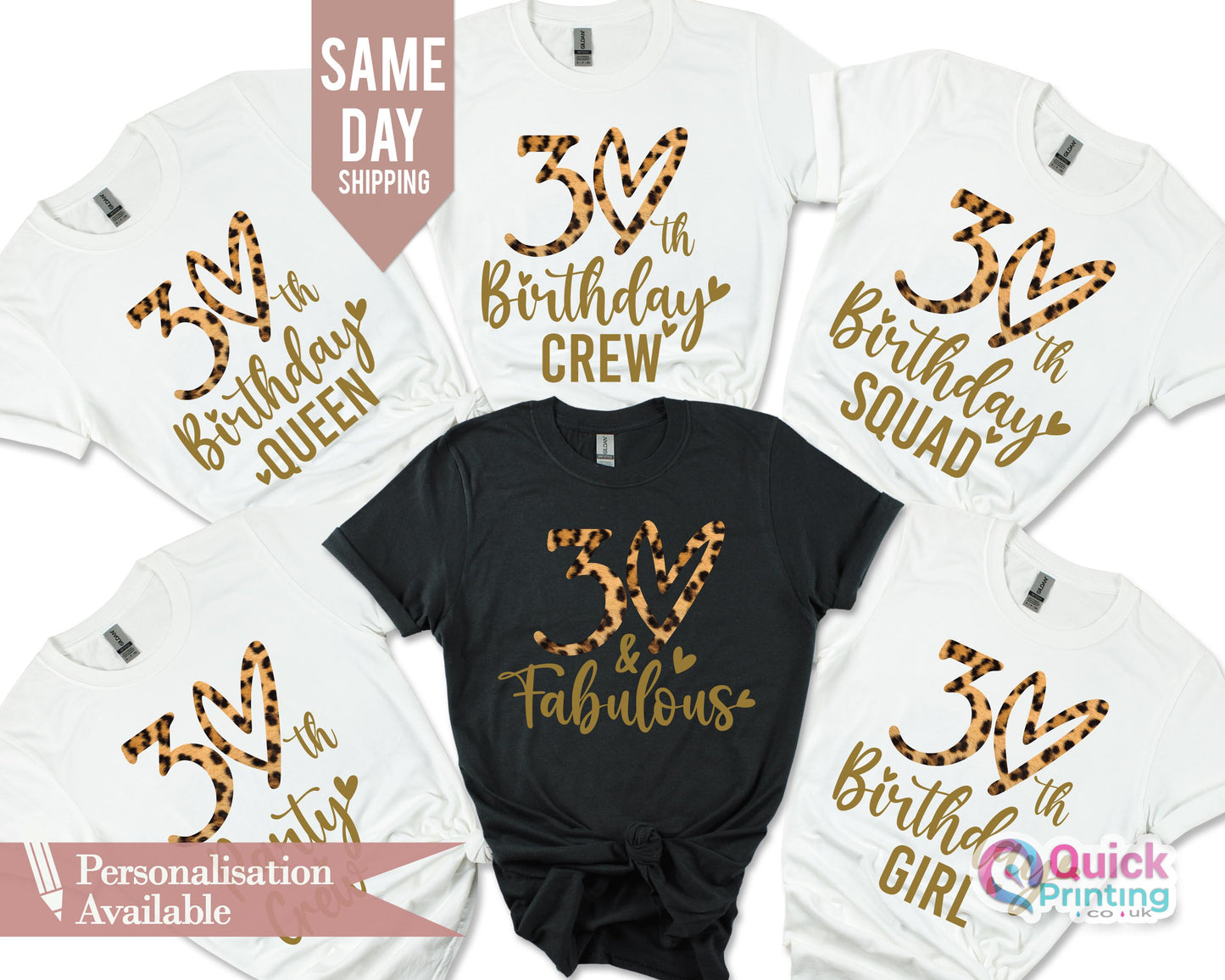 30th Birthday Shirt: Ladies' Group T-Shirt, Custom 2026 Gift