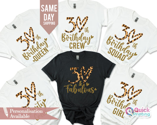 30th Birthday Shirt: Ladies' Group T-Shirt, Custom 2026 Gift