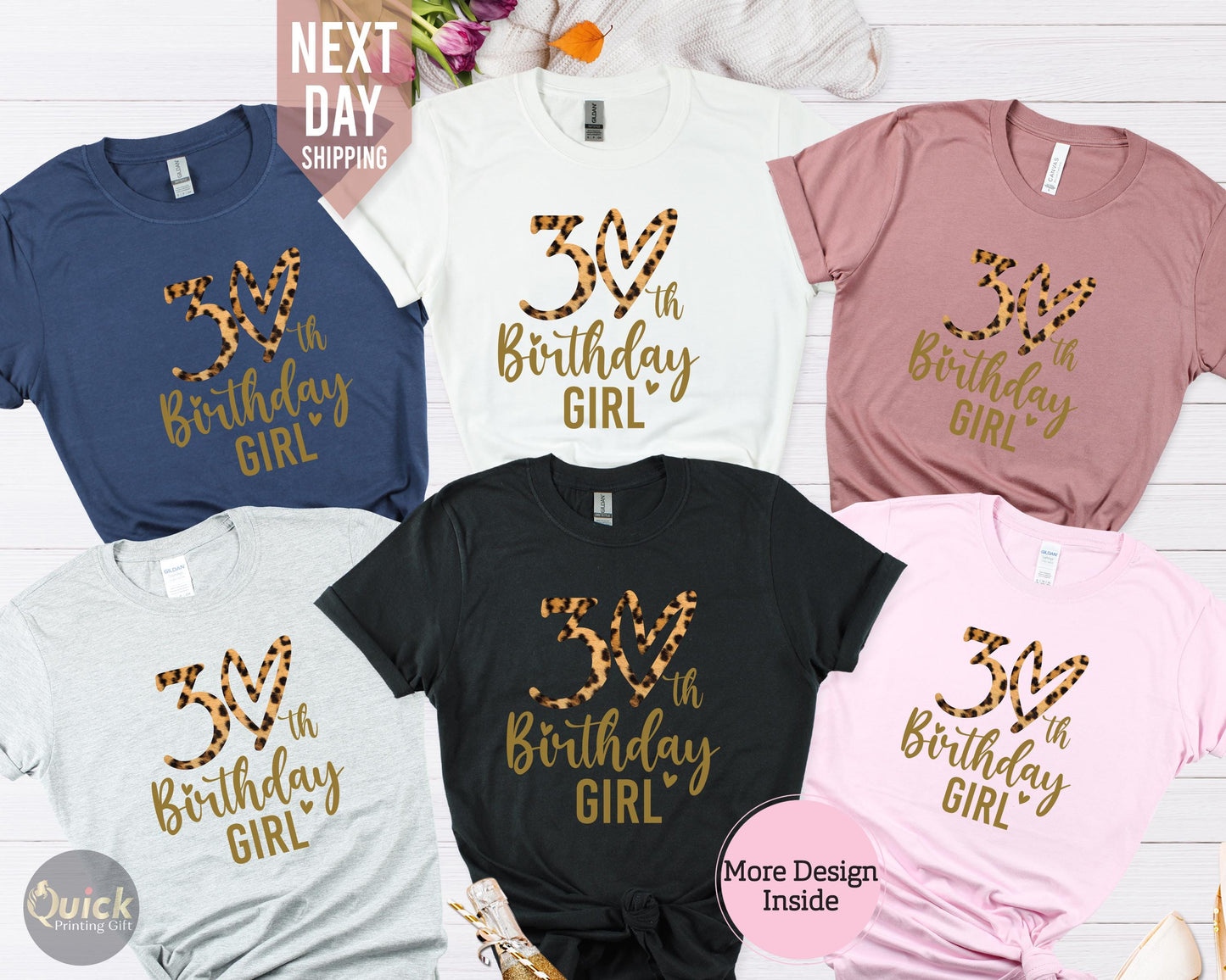 30th Birthday Shirt: Ladies' Group T-Shirt, Custom 2026 Gift