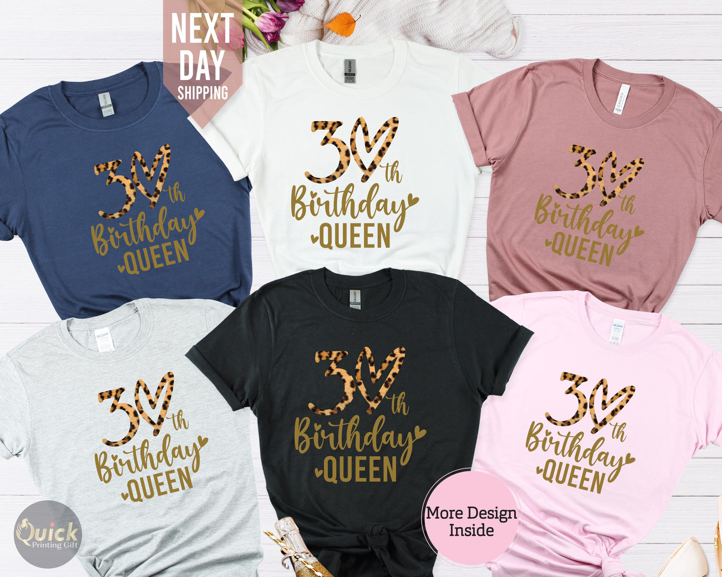 30th Birthday Shirt: Ladies' Group T-Shirt, Custom 2026 Gift