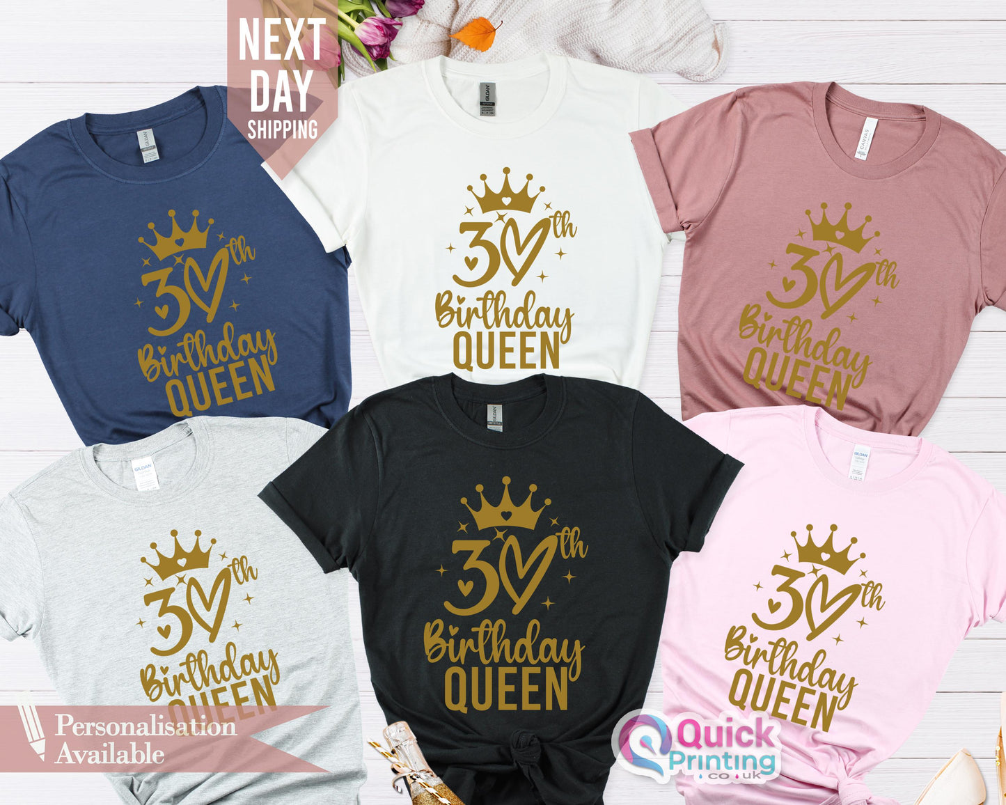 30th Birthday Crew Shirt: Custom Party Squad T-Shirt