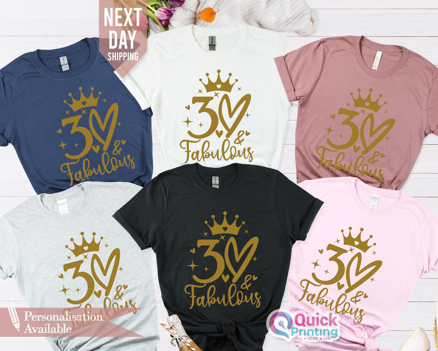 30th Birthday Crew Shirt: Custom Party Squad T-Shirt