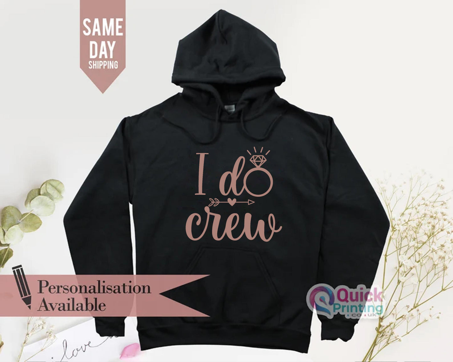 Bride Hoodie: Personalized Bachelorette Party, Bridal Party Hoodies