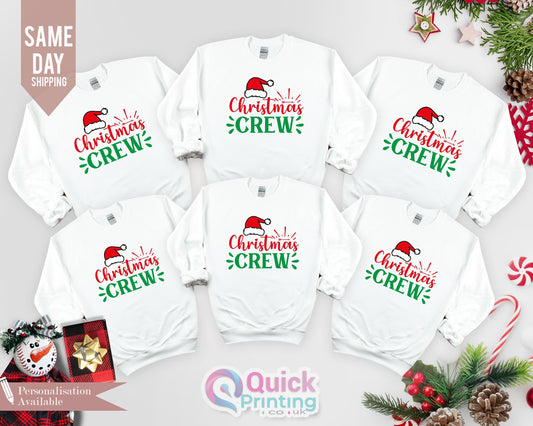 Christmas Crew Sweatshirt, Family Christmas Sweater 2024, Family Christmas Shirts, Christmas Tee, Group Sweatshirt, Holiday Sweatshirt