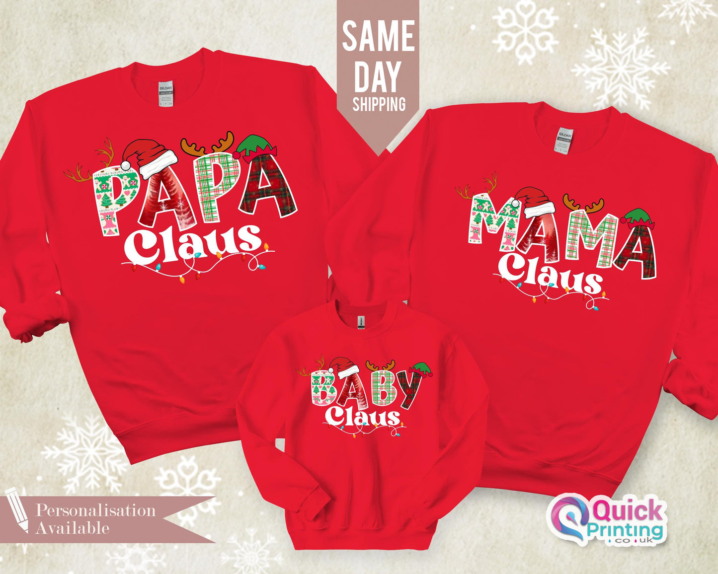 Family Claus Gift Sweatshirt, Christmas Jumper, Nana Christmas Sweatshirt, Custom Claus Sweatshirt, Family Claus Sweatshirt, Gift for Dad