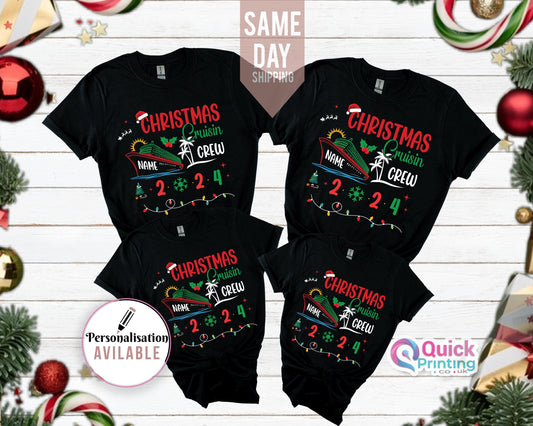 Custom Christmas Cousin Crew Shirt: Family Matching Tee
