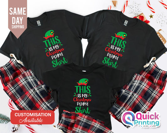 Family Christmas Pajama Shirt: Tartan PJs Set