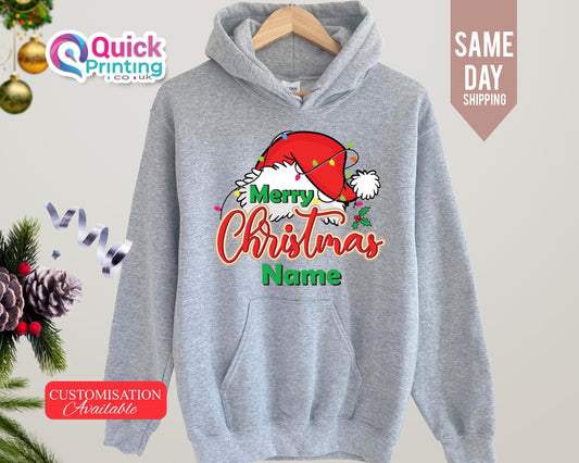 Personalized Family Christmas Hoodie: Matching Xmas Jumper