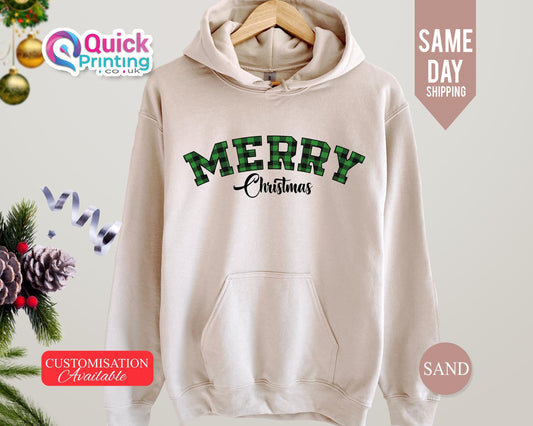 Merry Christmas Hoodie: Unisex Holiday Sweater