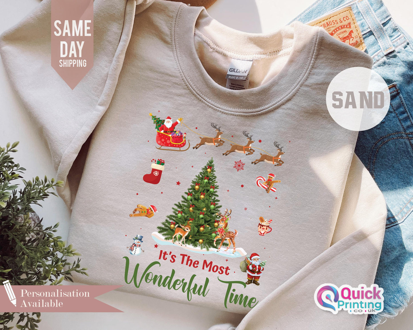 It's The Most Wonderful Time Sweatshirt,  Merry Christmas Sweatshirt,  Holiday Sweatshirt, Christmas Gift 2024, Family Christmas Shirt Tee
