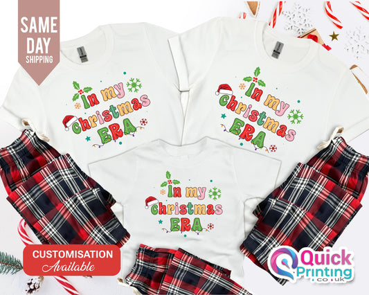 Personalized Family Christmas Pajamas: "In My Christmas Era" Matching Set