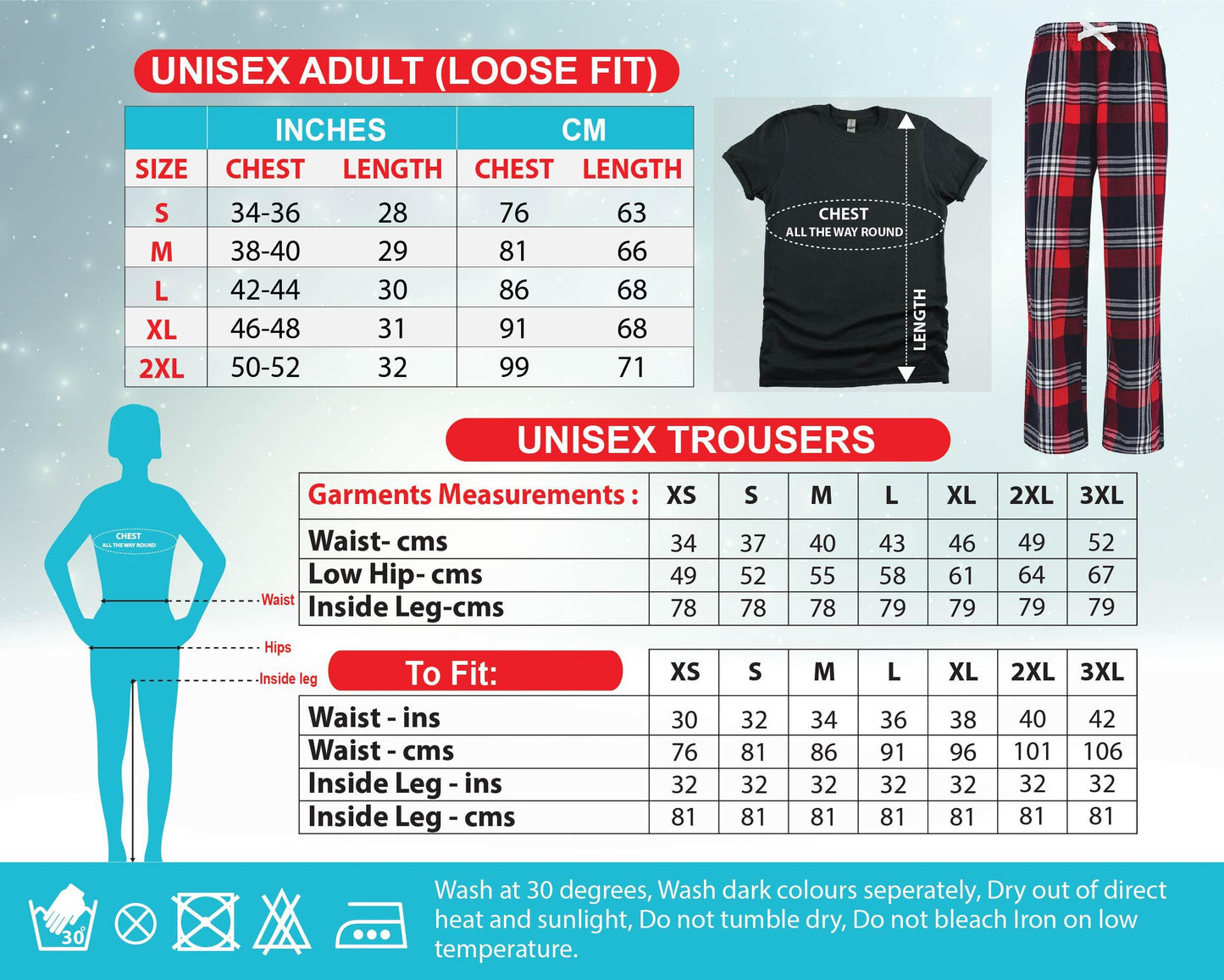 Personalized Family Christmas Pajamas: Reindeer Long Sleeve T-Shirt Set