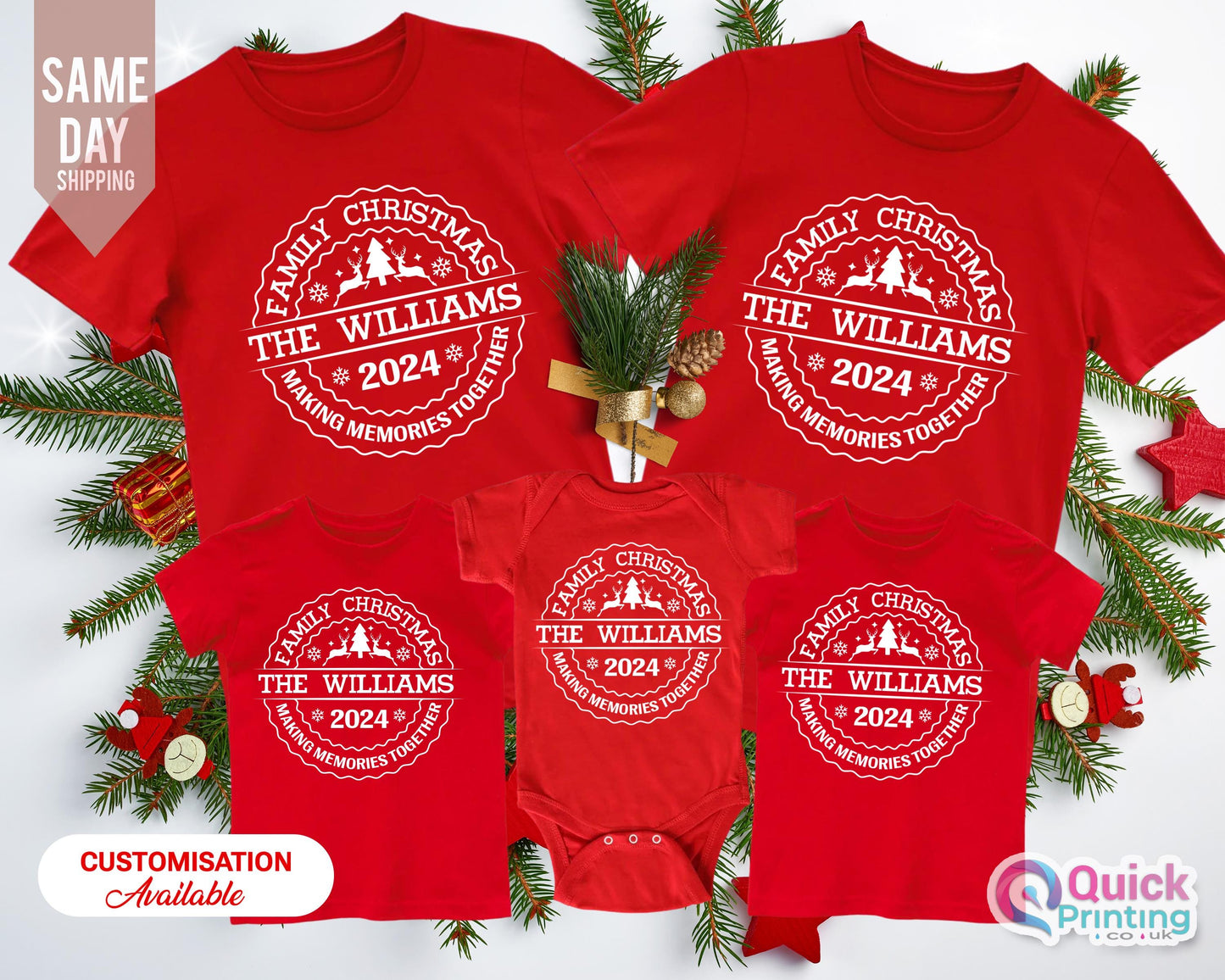 Personalized Family Christmas 2026 Shirt: Matching Holiday Tee