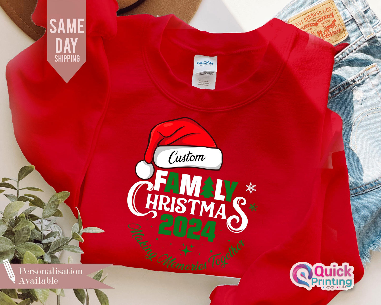 Family Christmas Sweaters, Custom Family Christmas Sweater, Matching Christmas Jumper, Christmas Gift For Family, Cute Christmas Sweatshirt
