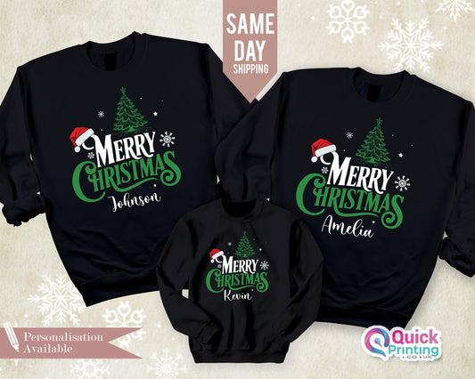 Personalized Christmas Sweatshirt: Custom Name Jumper