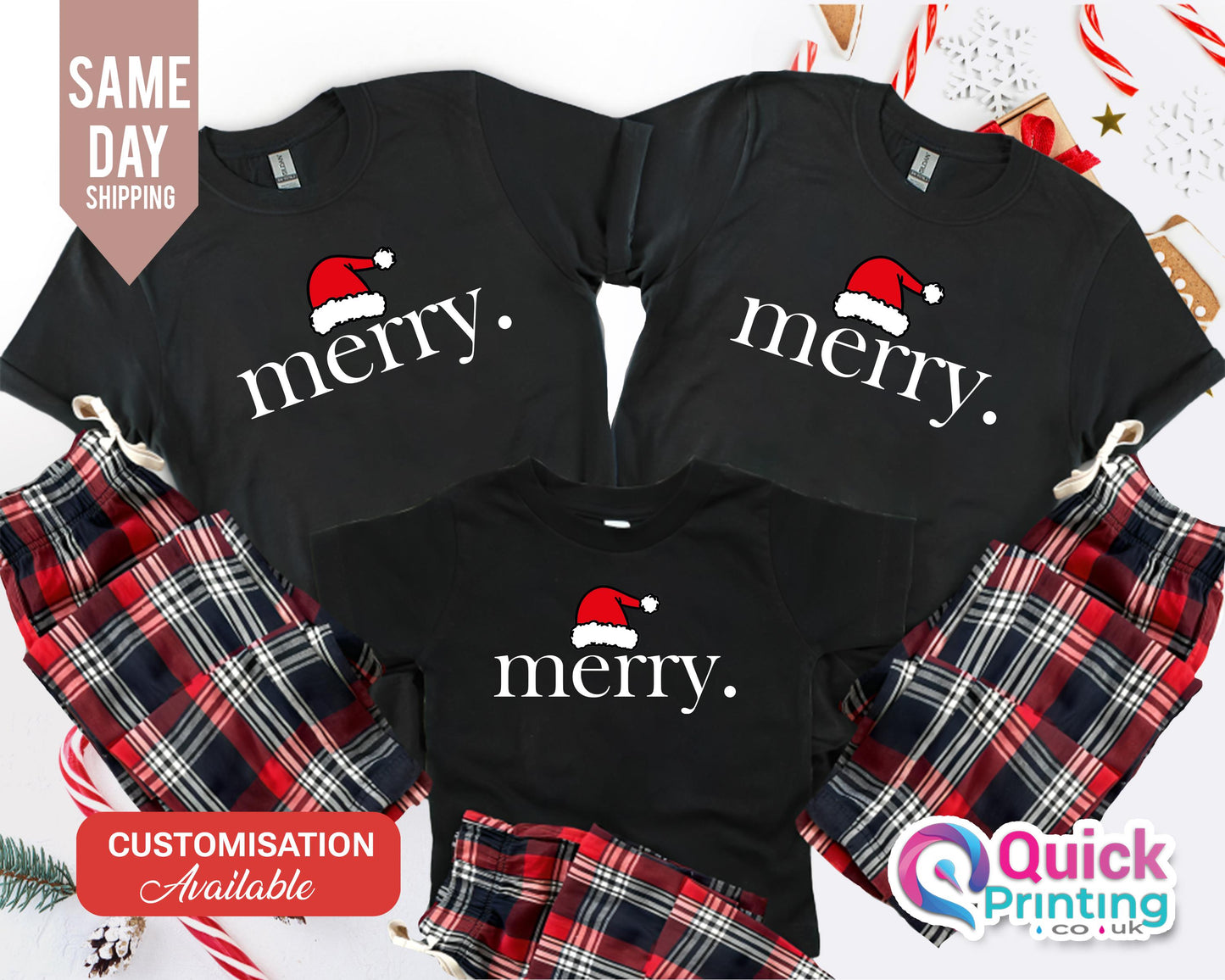 Matching Family Christmas Pajamas: Tartan Cotton PJs