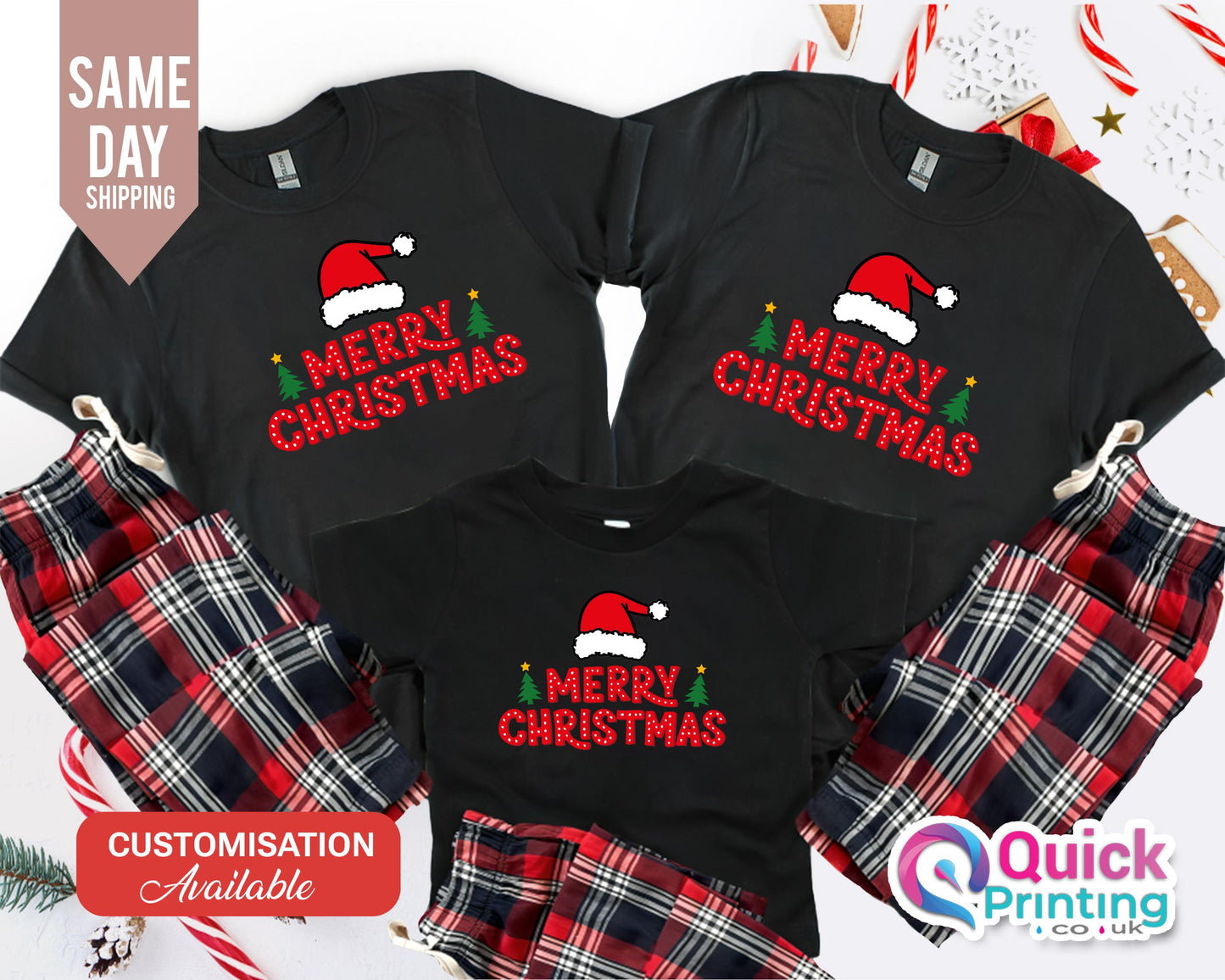 Family Christmas Pajamas: Tartan Cotton Xmas PJs